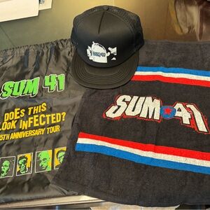 Sum 41 hat, bag, towel bundle